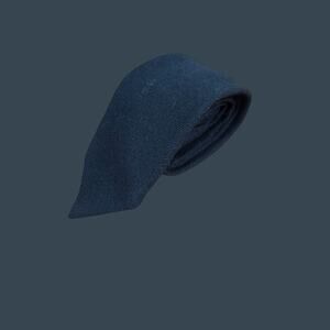 The Boardroom Hughes & Hatcher Black Lambswool Tie Woven In Scotland 56" Long